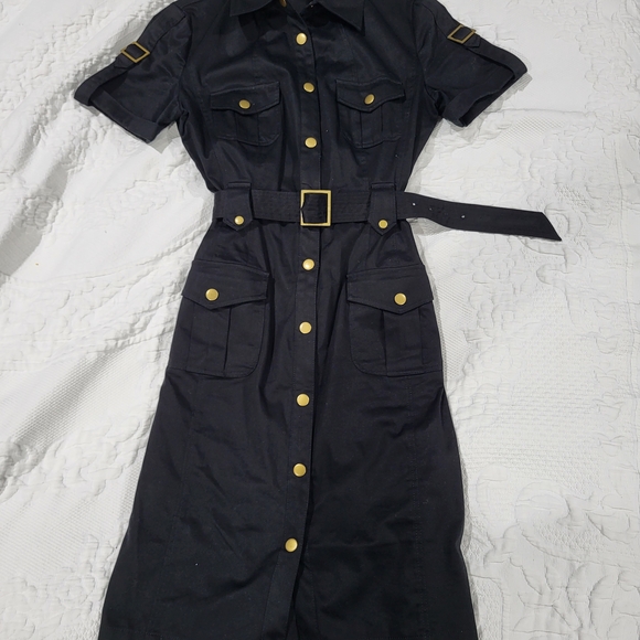 Calvin Klein Black Dress with Gold Accents, Brand New, With Out Tags. - Picture 1 of 5
